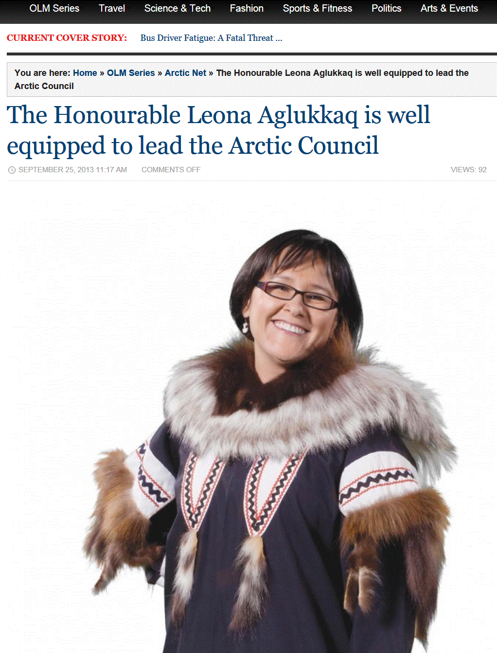 Ottawa Photograph of Leona Aglukkaq